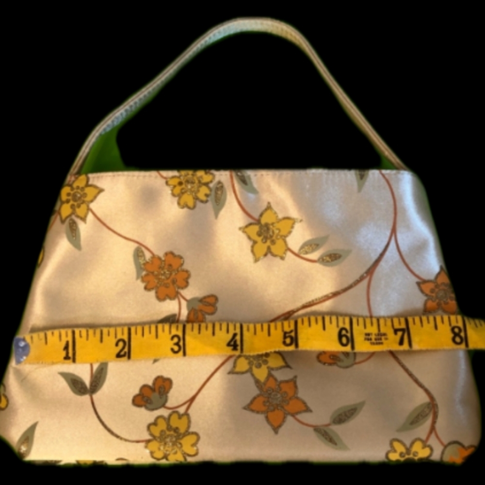 Ultimate Gold Satin Cosmetic Bag W/ Handle - Picture 2 of 7